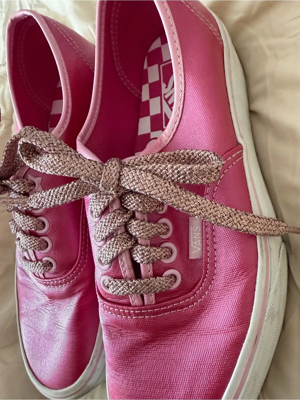 Vans Limited Edition Barbie  Pink Canvas Low-Top Sneakers